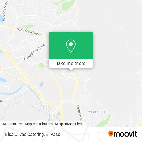 Elsa Olivas Catering map