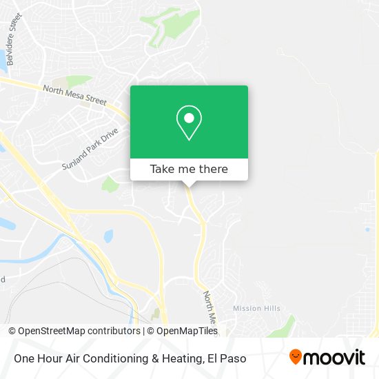 One Hour Air Conditioning & Heating map