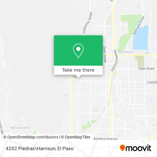 4202 Piedras\Harrison map