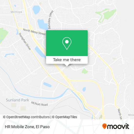 HR Mobile Zone map