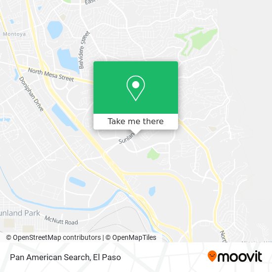 Mapa de Pan American Search