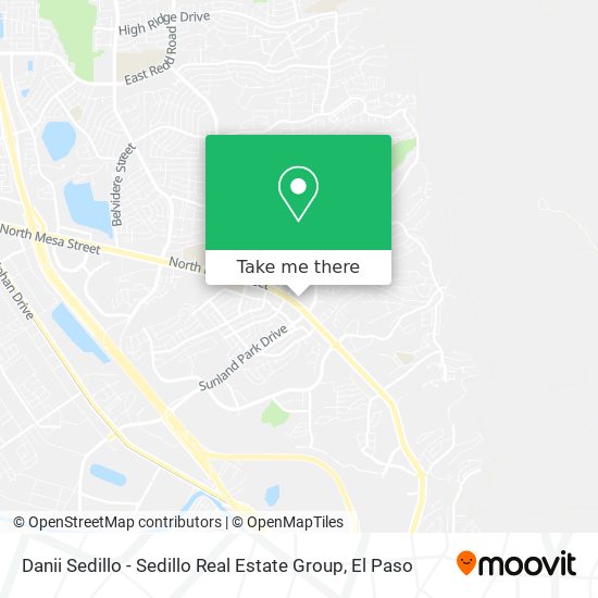 Mapa de Danii Sedillo - Sedillo Real Estate Group
