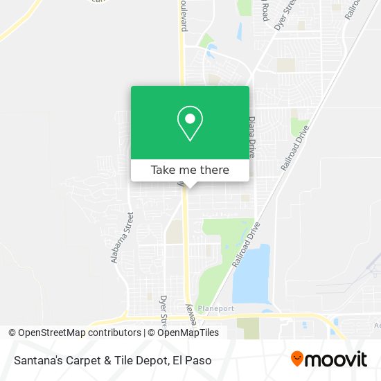 Santana's Carpet & Tile Depot map