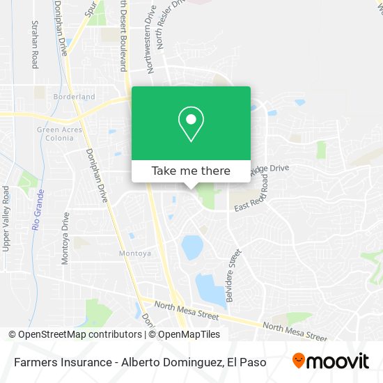 Farmers Insurance - Alberto Dominguez map