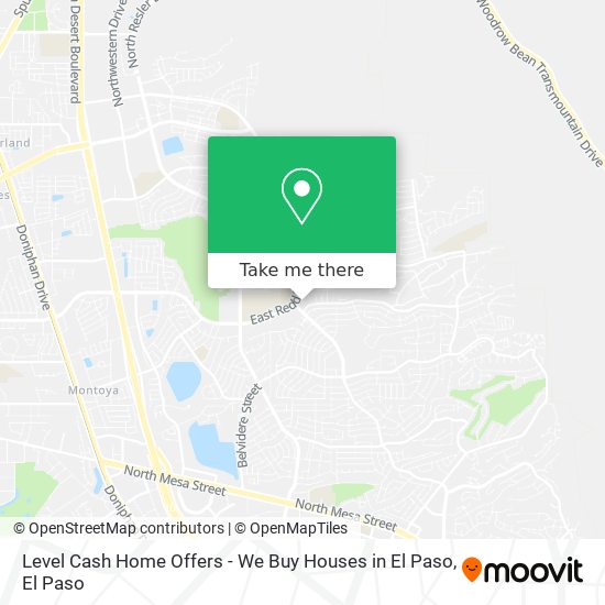 Level Cash Home Offers - We Buy Houses in El Paso map