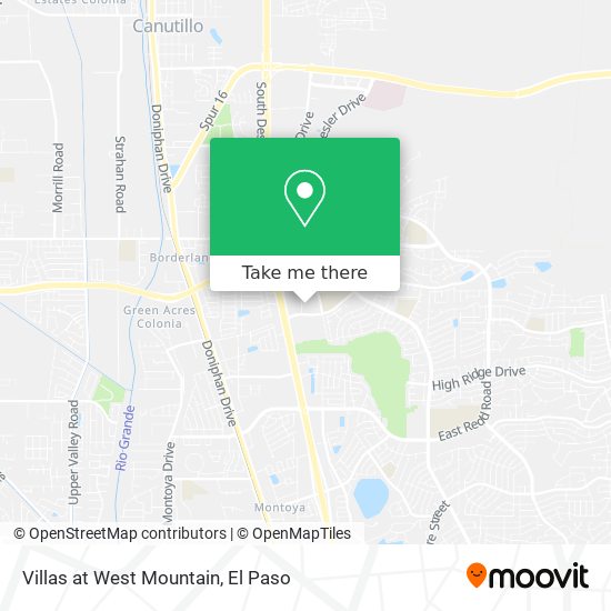 Villas at West Mountain map