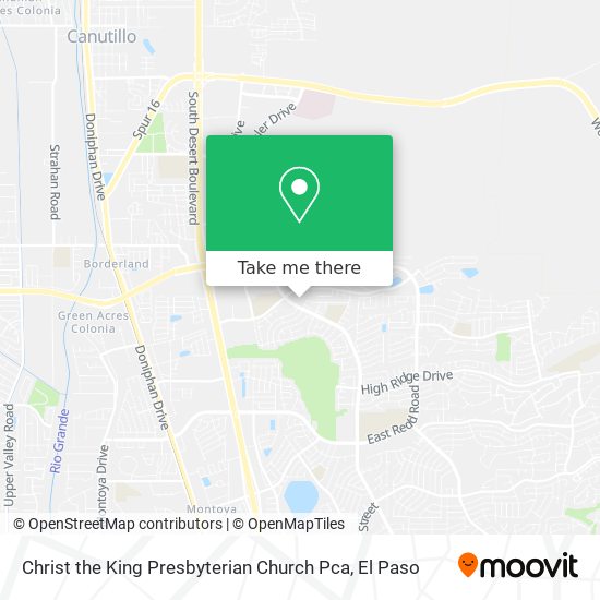 Christ the King Presbyterian Church Pca map