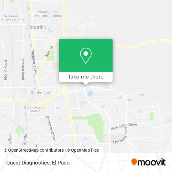 Quest Diagnostics map