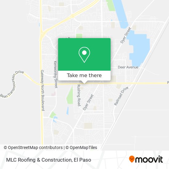 MLC Roofing & Construction map