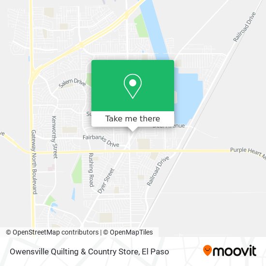 Mapa de Owensville Quilting & Country Store