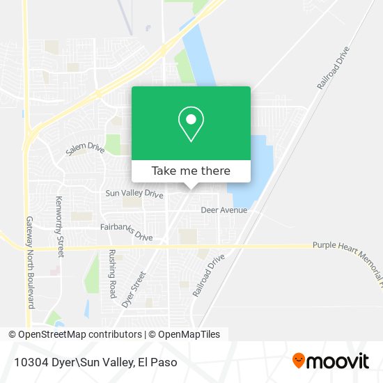 Mapa de 10304 Dyer\Sun Valley