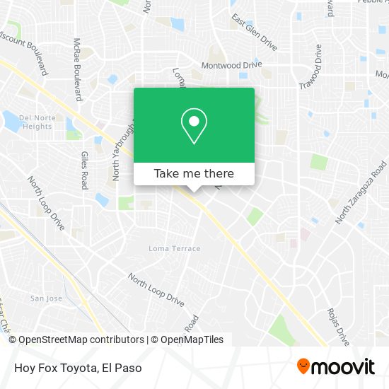 Hoy Fox Toyota map