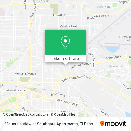 Mountain View at Southgate Apartments map