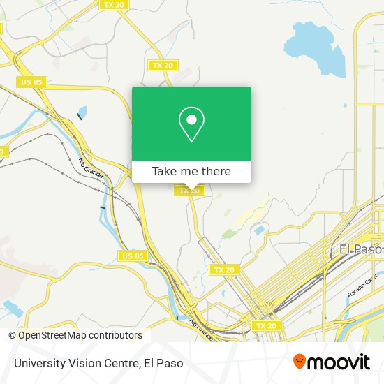 University Vision Centre map