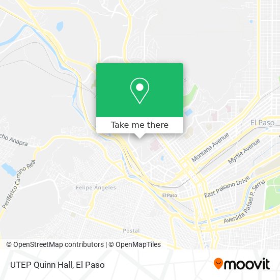 UTEP Quinn Hall map