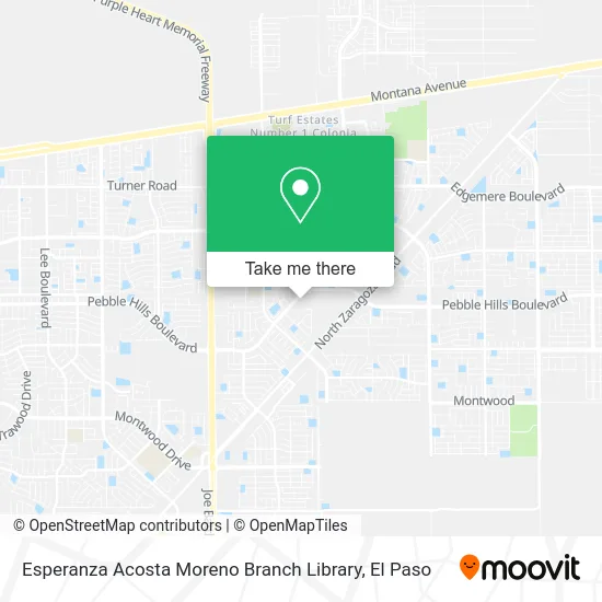 Esperanza Acosta Moreno Branch Library map