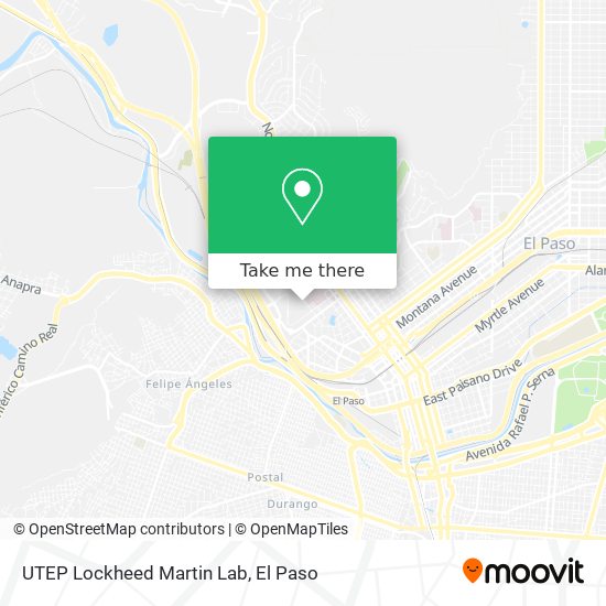 UTEP Lockheed Martin Lab map
