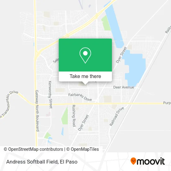 Andress Softball Field map