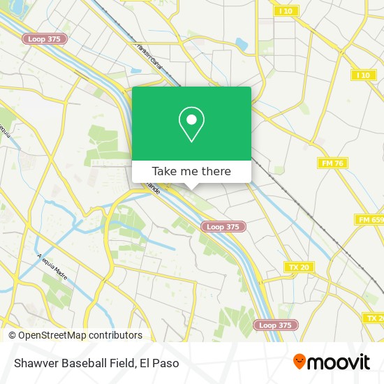 Mapa de Shawver Baseball Field