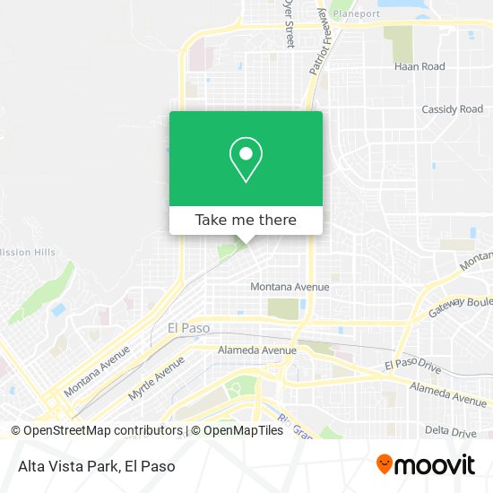 Alta Vista Park map