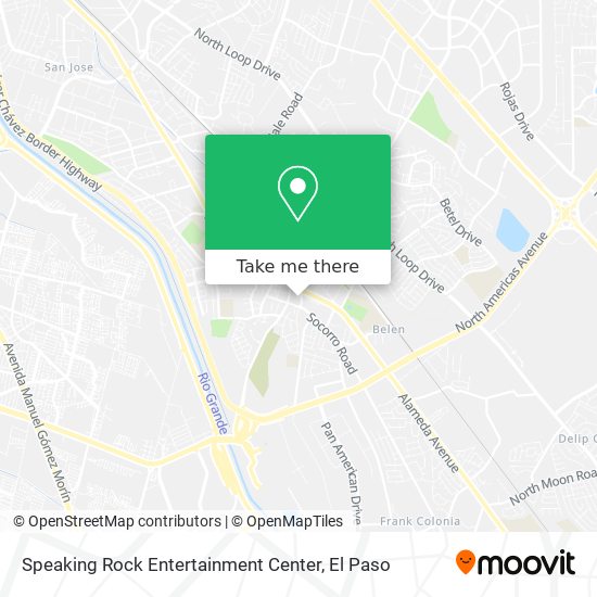 Mapa de Speaking Rock Entertainment Center