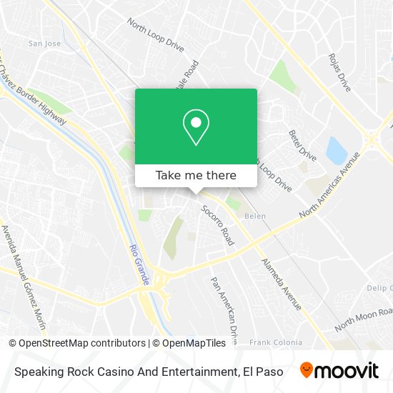 Speaking Rock Casino And Entertainment map