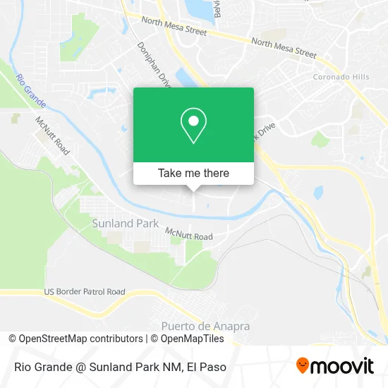 Rio Grande @ Sunland Park NM map