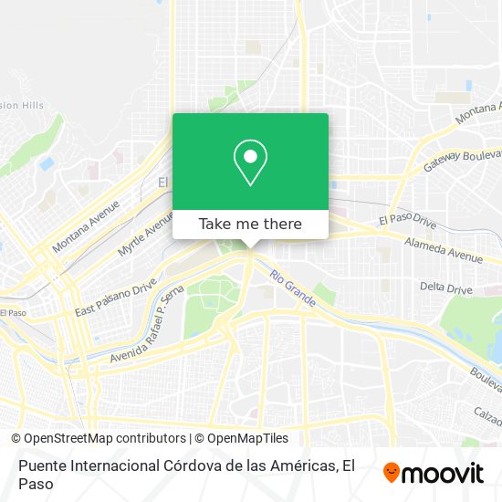 Puente Internacional Córdova de las Américas map