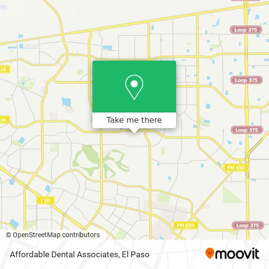 Affordable Dental Associates map