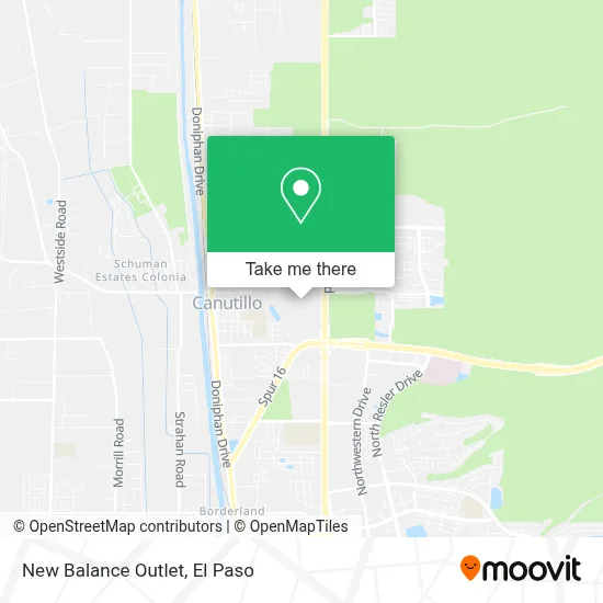 New Balance Outlet map