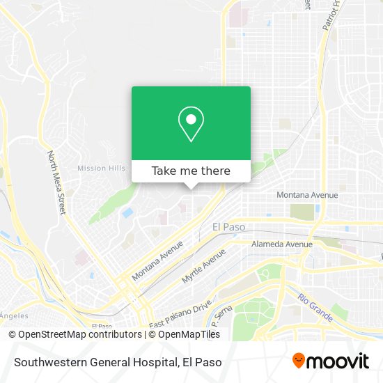 Southwestern General Hospital map