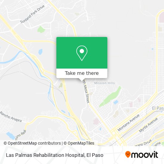 Mapa de Las Palmas Rehabilitation Hospital