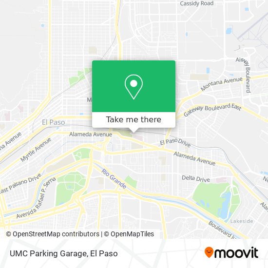 UMC Parking Garage map