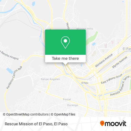 Rescue Mission of El Paso map