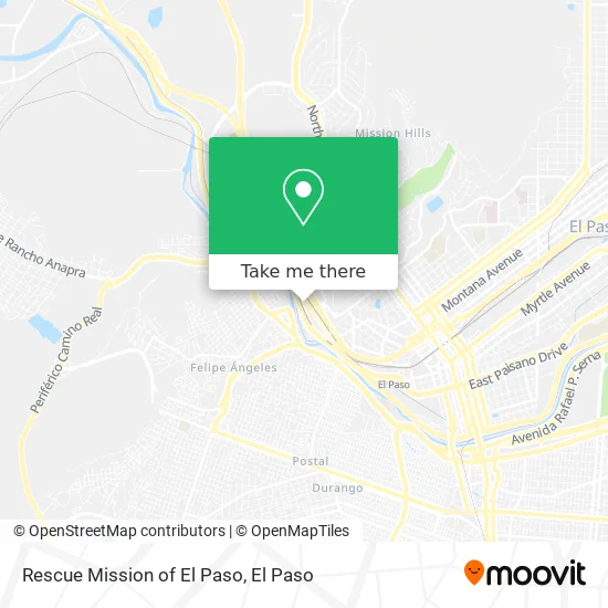 Rescue Mission of El Paso map