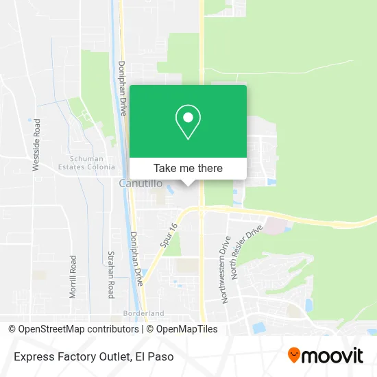 Express Factory Outlet map