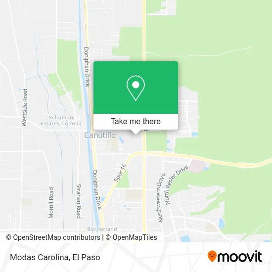 Modas Carolina map