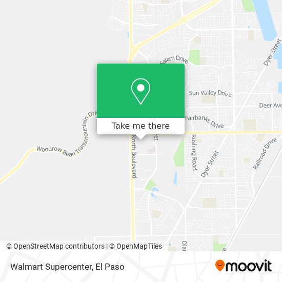 Mapa de Walmart Supercenter