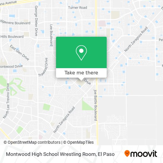 Mapa de Montwood High School Wrestling Room