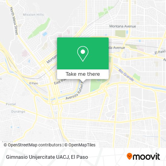 Gimnasio Unijercitate UACJ map