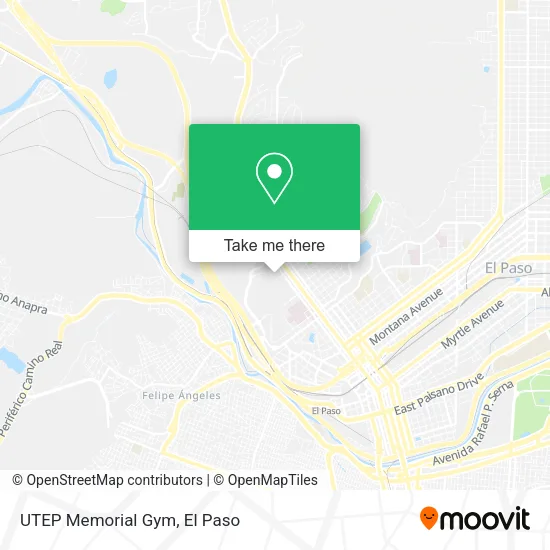 UTEP Memorial Gym map