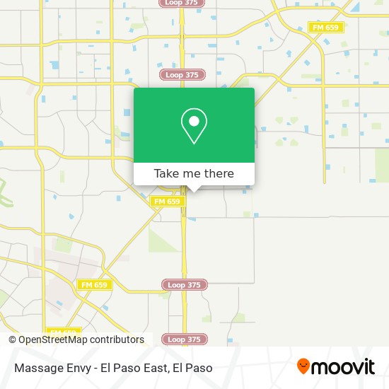 Massage Envy - El Paso East map