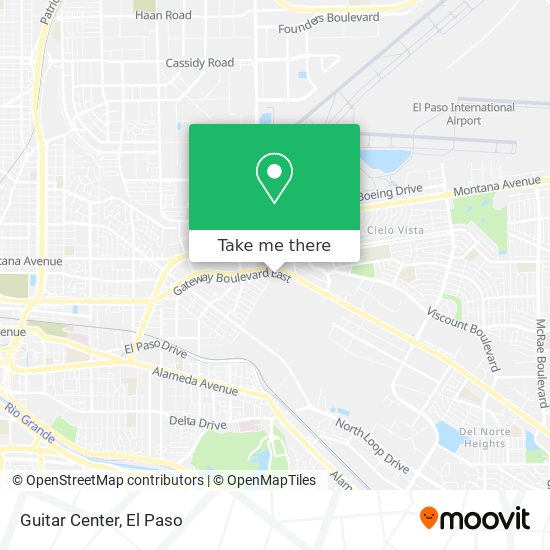 Mapa de Guitar Center