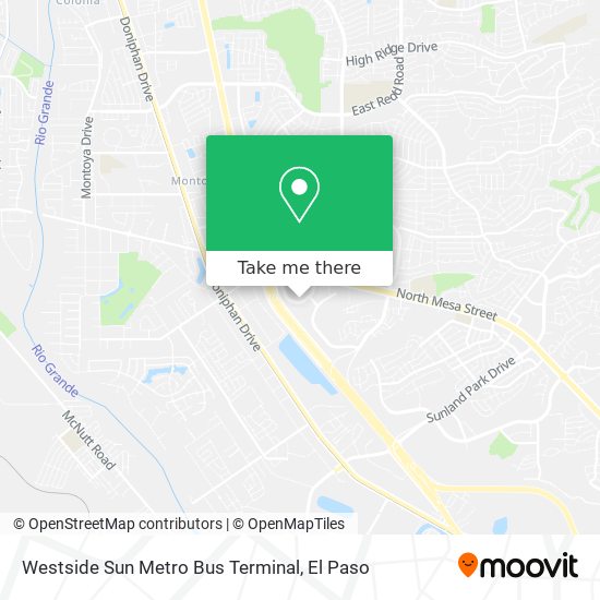 Westside Sun Metro Bus Terminal map