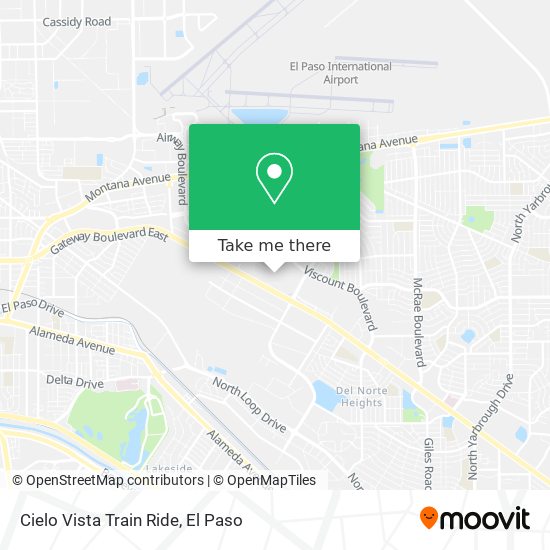 Cielo Vista Train Ride map