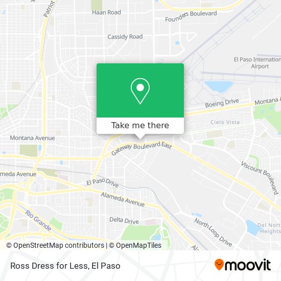 Ross Dress for Less map