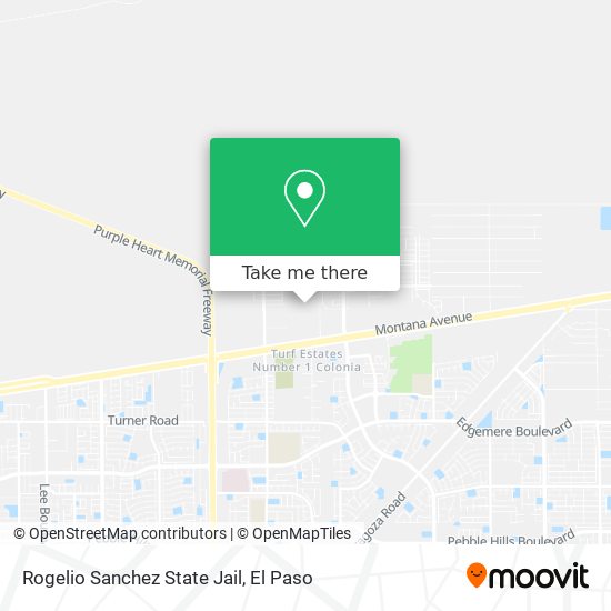 Rogelio Sanchez State Jail map