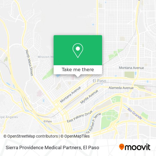 Mapa de Sierra Providence Medical Partners