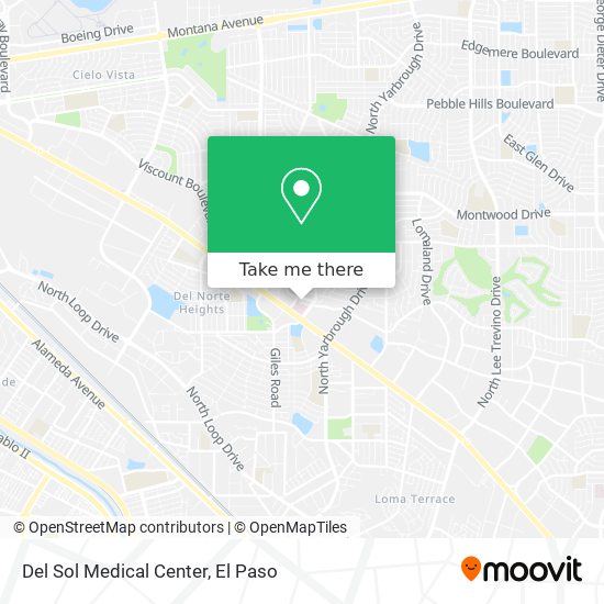 Mapa de Del Sol Medical Center