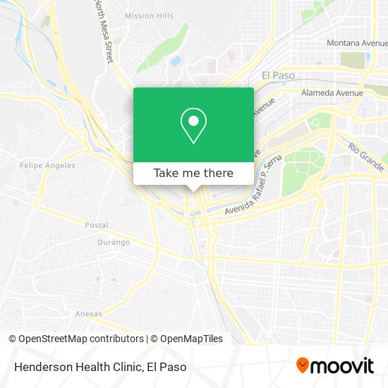 Mapa de Henderson Health Clinic
